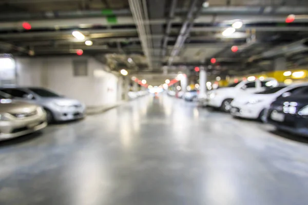 Parkeerplaats interieur vervagen — Stockfoto