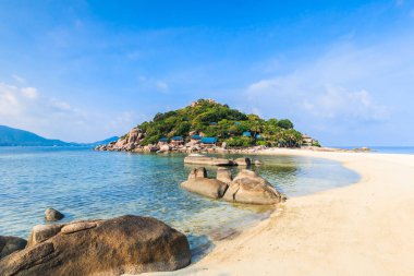 Manzara üzerinde Adası Nang Yuan Beach 