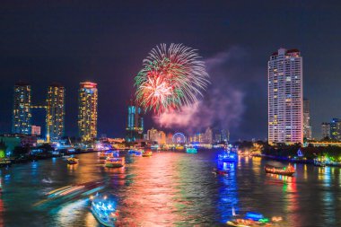 Bangkok, Cityscape havai fişek 