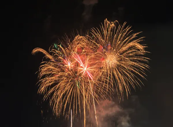 Bright colorful fireworks — Stock Photo, Image