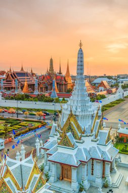 Bangkok city Temple  clipart