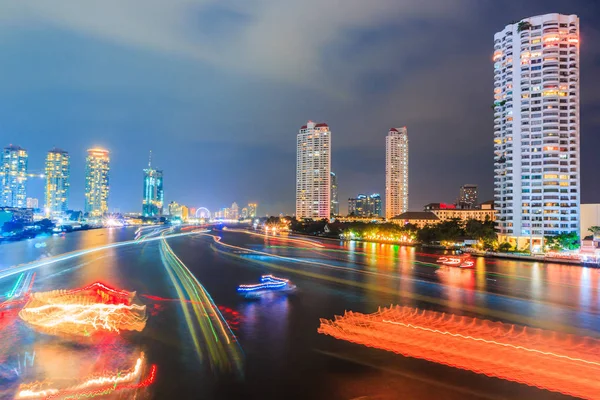 Bangkok stadsbilden på natten — Stockfoto