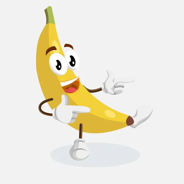 Hi muz Logo maskot poz logo veya maskotu marka düz tasarım stili ile