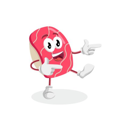 Suşi maskotu ve arka plan Hi markanızı maskot için düz tasarım stili ile poz.