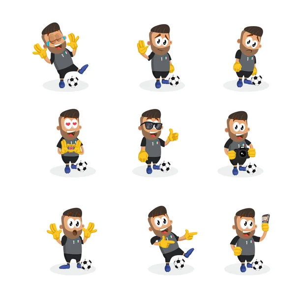 İtalya Millî Futbol Takımı maskotu ve logo veya maskotu marka düz tasarım stili ile arka plan hazır