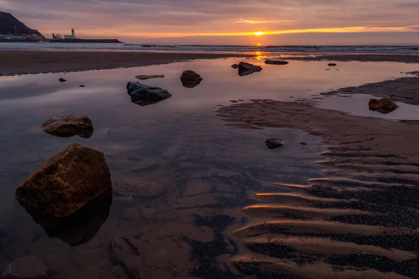 Скарборо Південна пляж весна Sunrise — стокове фото