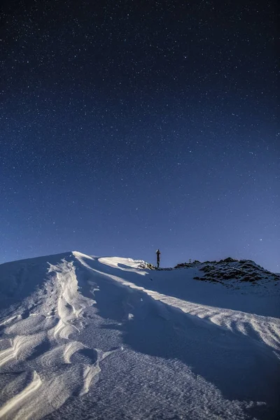 Tatry Zachodnie Zimowa Noc — Foto de Stock