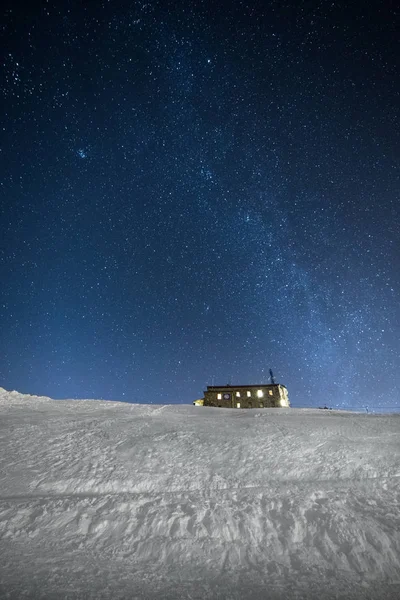 Winica Beskid Kasprowy Wierch Invierno Por Noche — Foto de Stock