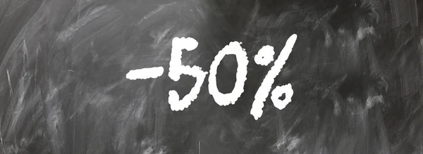 50% sleva na webu Tlačítko — Stock fotografie