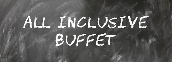 Tudo incluído buffet web Etiqueta Botão — Fotografia de Stock