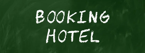 Prenotazione hotel web Adesivo pulsante — Foto Stock