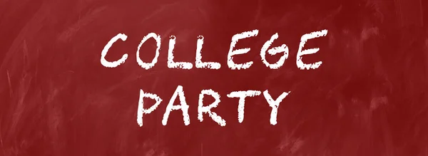 College Party web Sticker Button — Stock Photo, Image