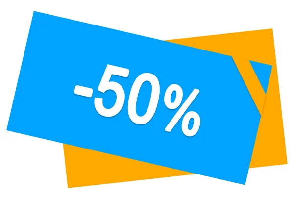 50% sleva na webu Tlačítko — Stock fotografie