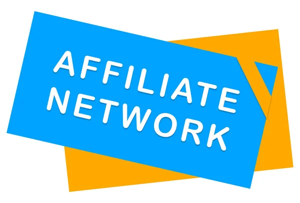 Affiliate Network webes matrica Button — Stock Fotó