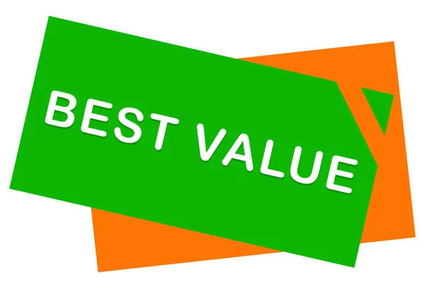 Mejor valor web botón etiqueta engomada —  Fotos de Stock