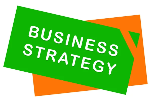 Geschäftsstrategie Web-Sticker-Taste — Stockfoto