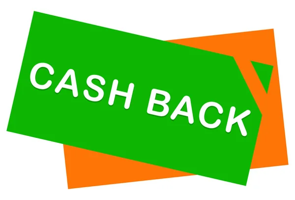 Cash back web Sticker Button — Stock Photo, Image