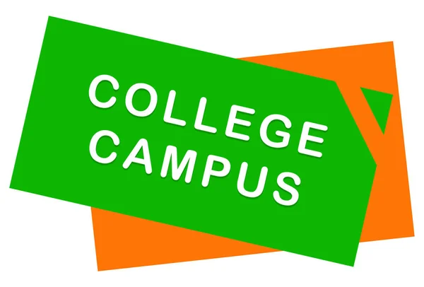 College Campus web Sticker Button — Stock Photo, Image