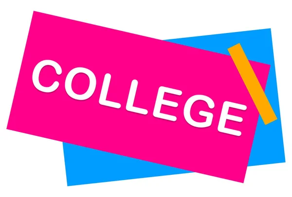 College Web sticker knop — Stockfoto