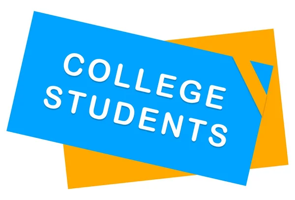 College Studenten web Sticker-Taste — Stockfoto