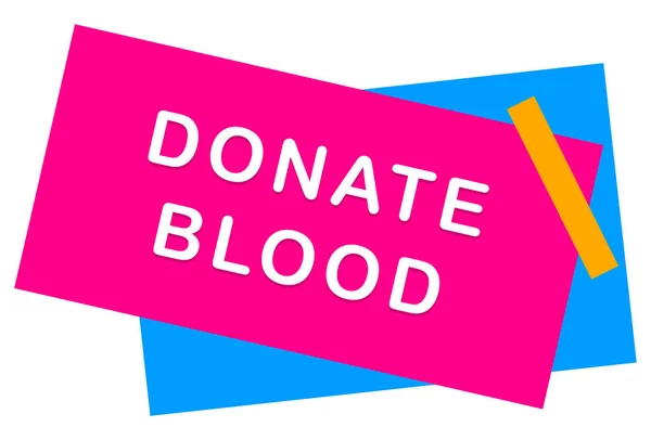Donar sangre web pegatina botón — Foto de Stock