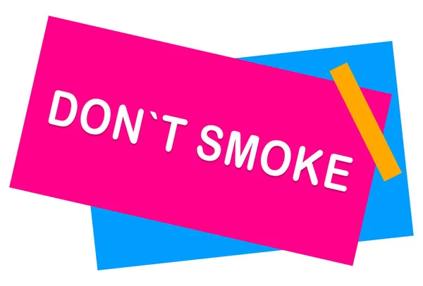 Non fumare web Adesivo pulsante — Foto Stock