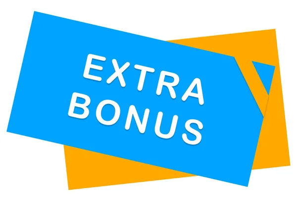 Extra Bonus web Adesivo pulsante — Foto Stock