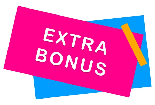 Extra Bonus web autocollant bouton — Photo