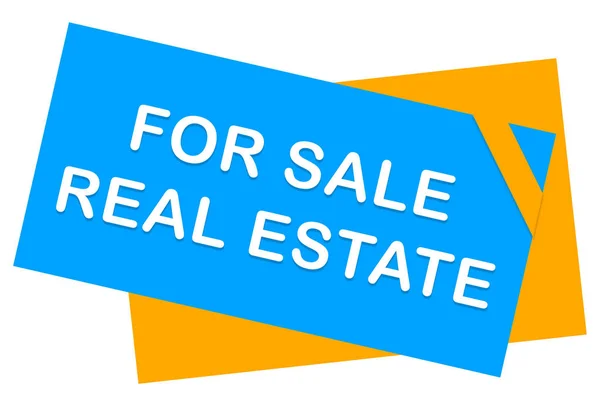 Na prodej Real Estate web Sticker Button — Stock fotografie