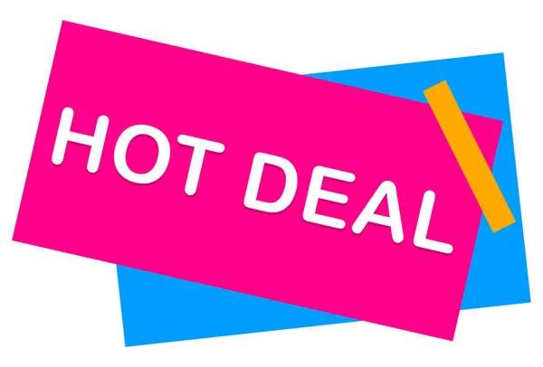 Hot deal web sticker knop — Stockfoto