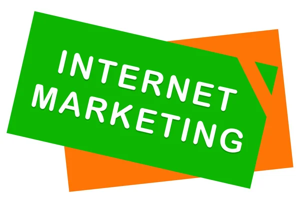 Bouton d'autocollant de Web marketing Internet — Photo