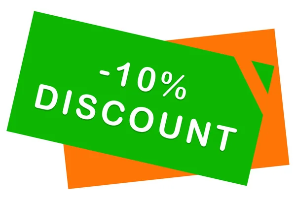 10% discount web Sticker Button — Stock Photo, Image