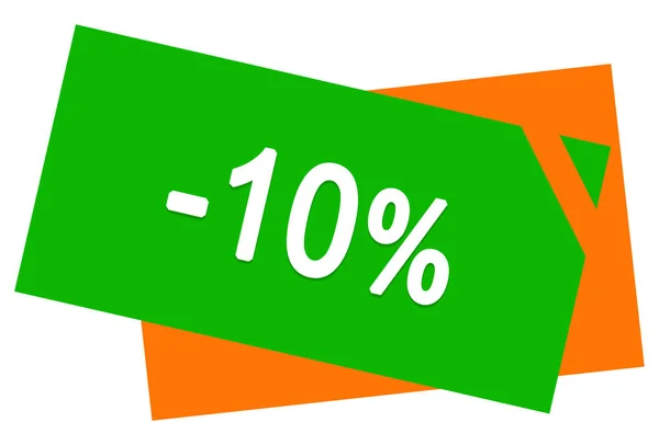 10% desconto web adesivo botão — Fotografia de Stock