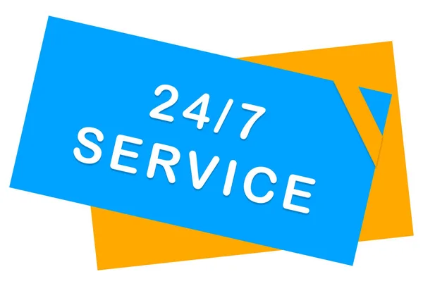 24 / 7 service web Sticker Button — стоковое фото