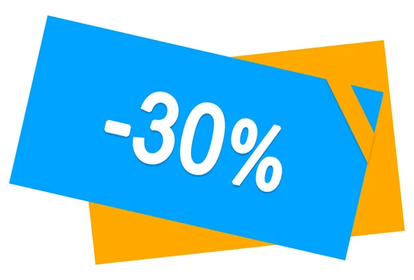 30% 할인 웹 스티커 버튼 — 스톡 사진