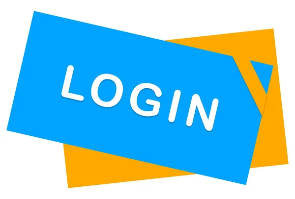 Login web Etiqueta Botão — Fotografia de Stock