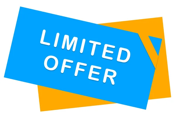 Limited Offer web Sticker Button — Stock Photo, Image