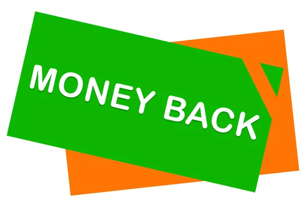 Money back web Sticker Button — Stock Photo, Image