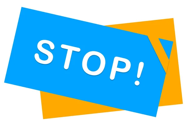 Stop web Sticker knop — Stockfoto