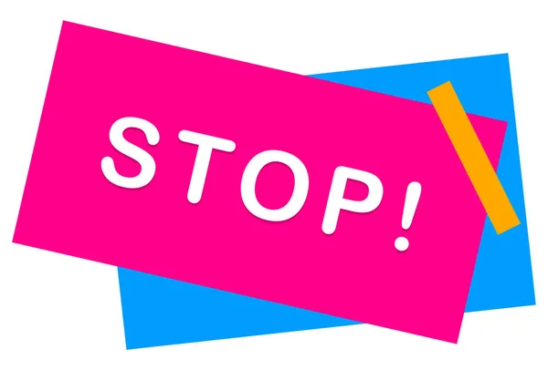 Stop web Naklejka Przycisk — Zdjęcie stockowe