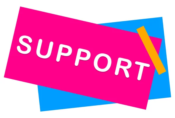 Unterstützung Web Sticker Button — Stockfoto