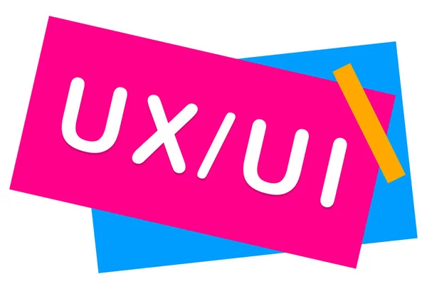 Bouton d'autocollant Web design UX UI — Photo