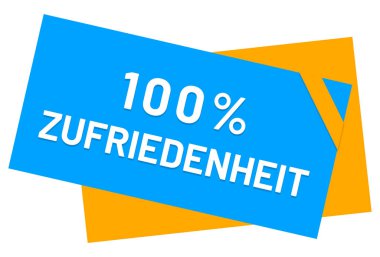 % 100 Zufriedenheit web Sticker Düğmesi