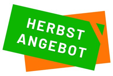 Herbstangebot web Sticker Düğmesi