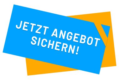 Jetzt Angebot sichern web Sticker Button