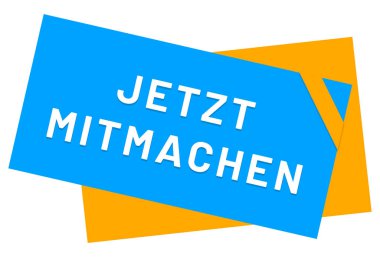Jetzt mitmachen web Sticker Button