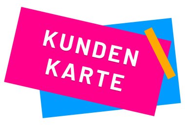 Kundenkarte web Sticker Düğmesi