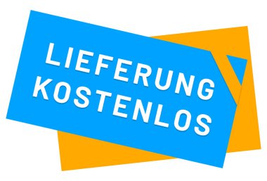 Lieferung kostenlos web Sticker Button