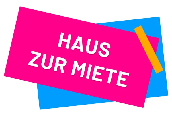 Haus zur Miete Web Sticker Button — Stockfoto