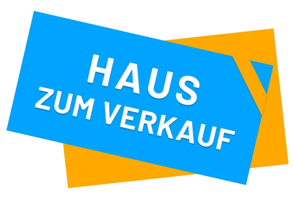 Haus zum Verkauf web Sticker Button — Stock Photo, Image